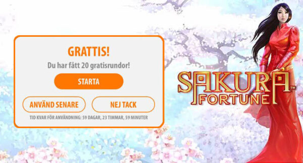 Aktivera dina free spins