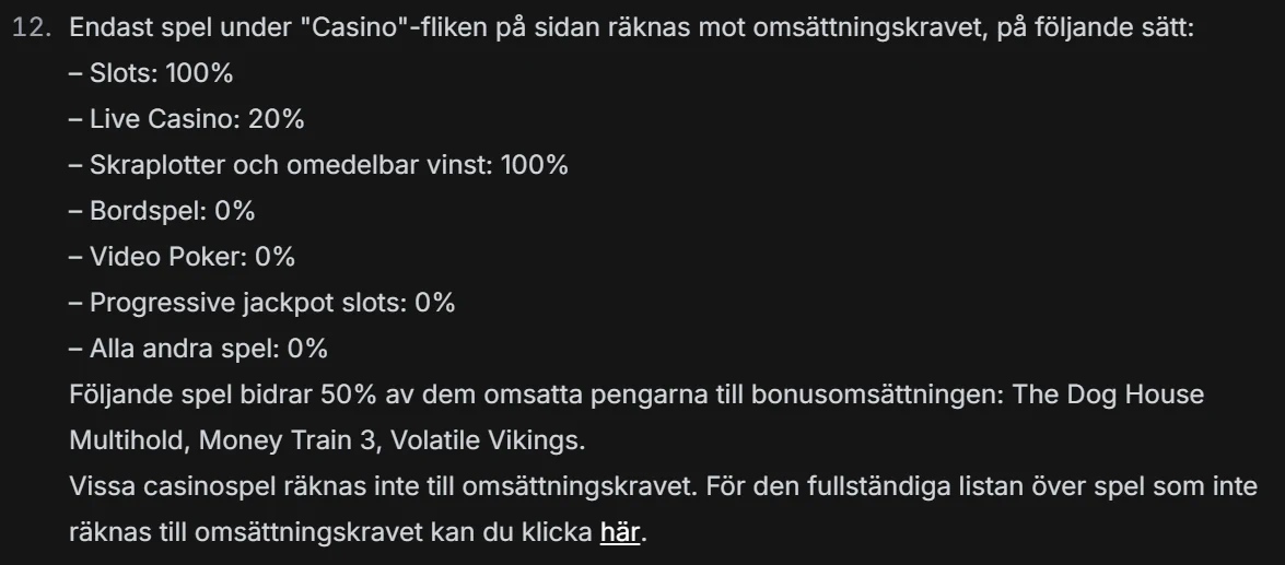 bethard regler och villkor