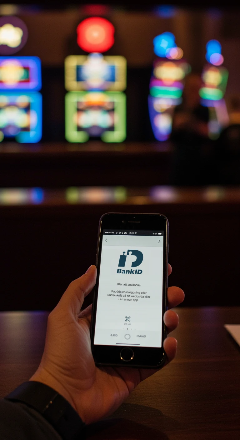 ai-genererad bild som illustrerar casino med bankid
