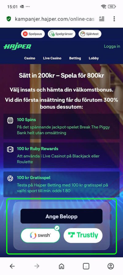 Skapa konto hos nya expekt