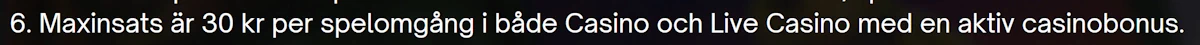 maxsatsning med aktiv bonus