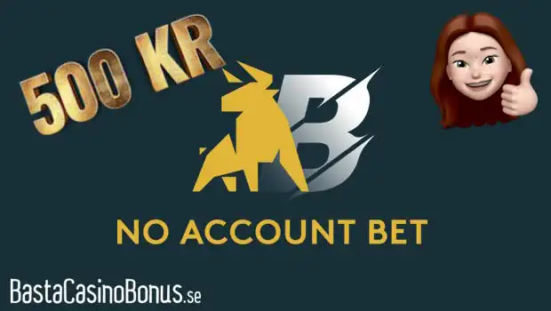 no account bet nyhet