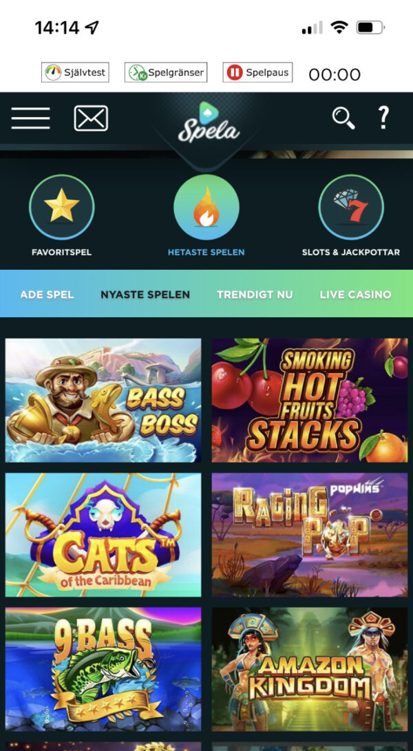 Nya slots i mobilversionen av spela.com