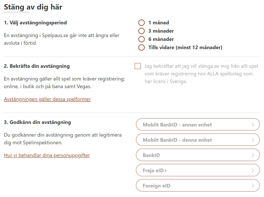 spelpaus