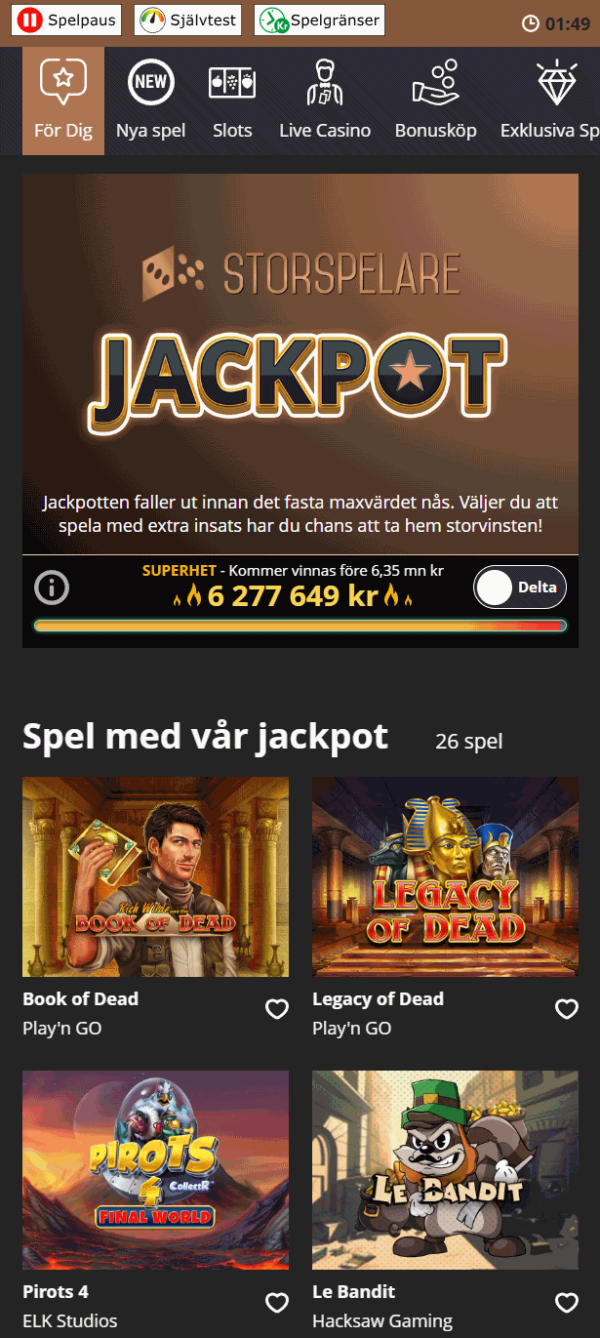 storspelare jackpot anmäl dig till storspelares unika jackpot