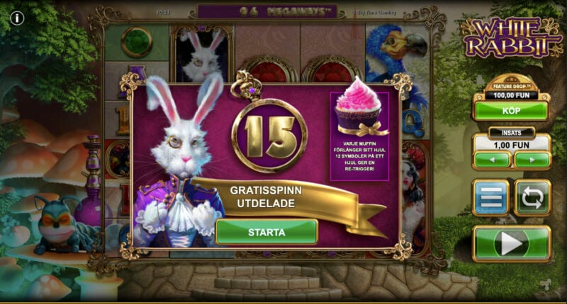 White Rabbit starta free spins